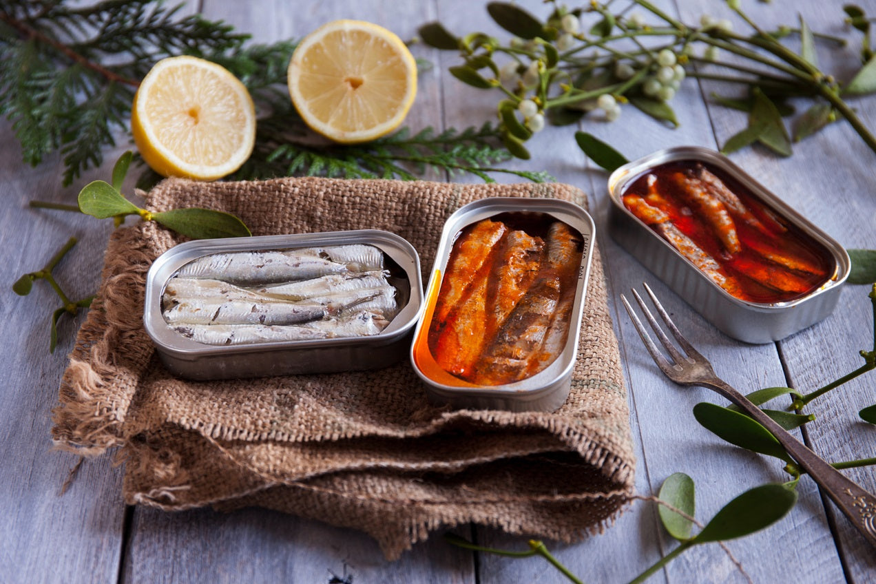 Portugališkų konservuotų sardinių rūšys - open tins