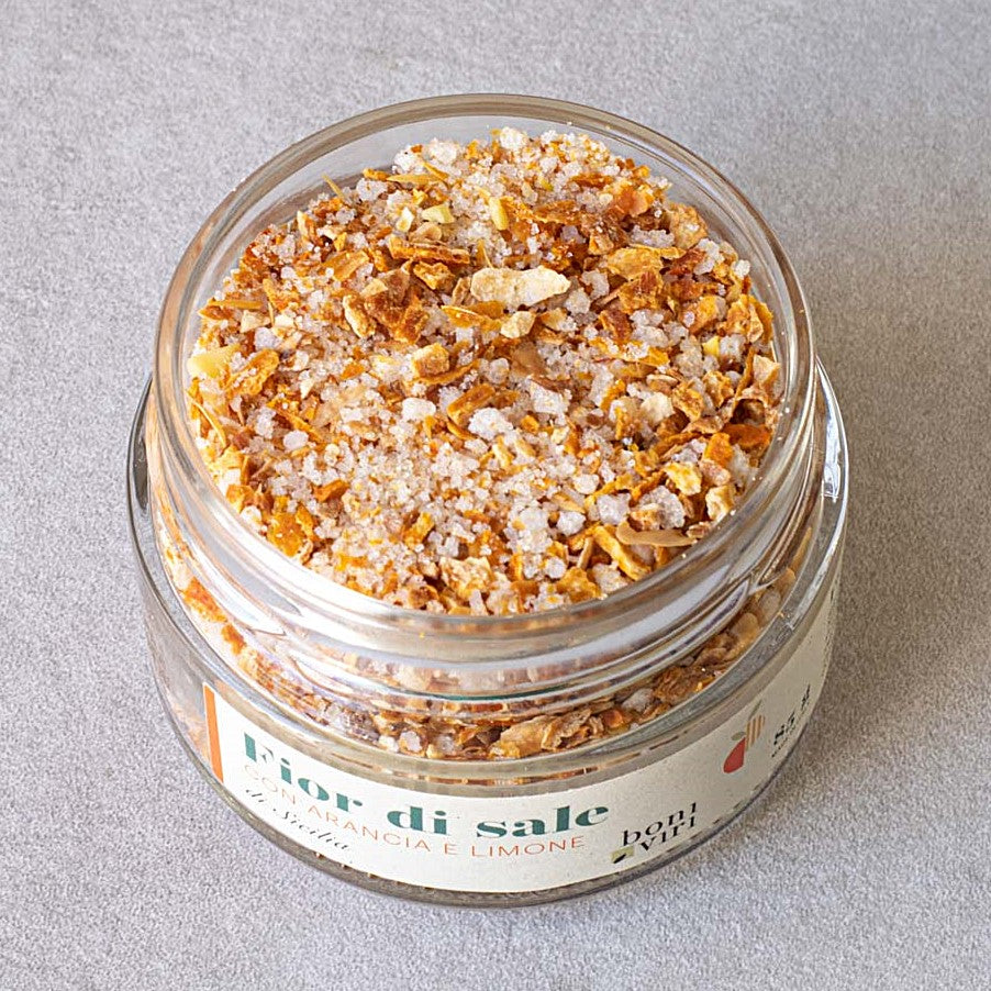 Sól pomarańczowo-cytrynowa z Etny 85 g | Włochy | Boniviri