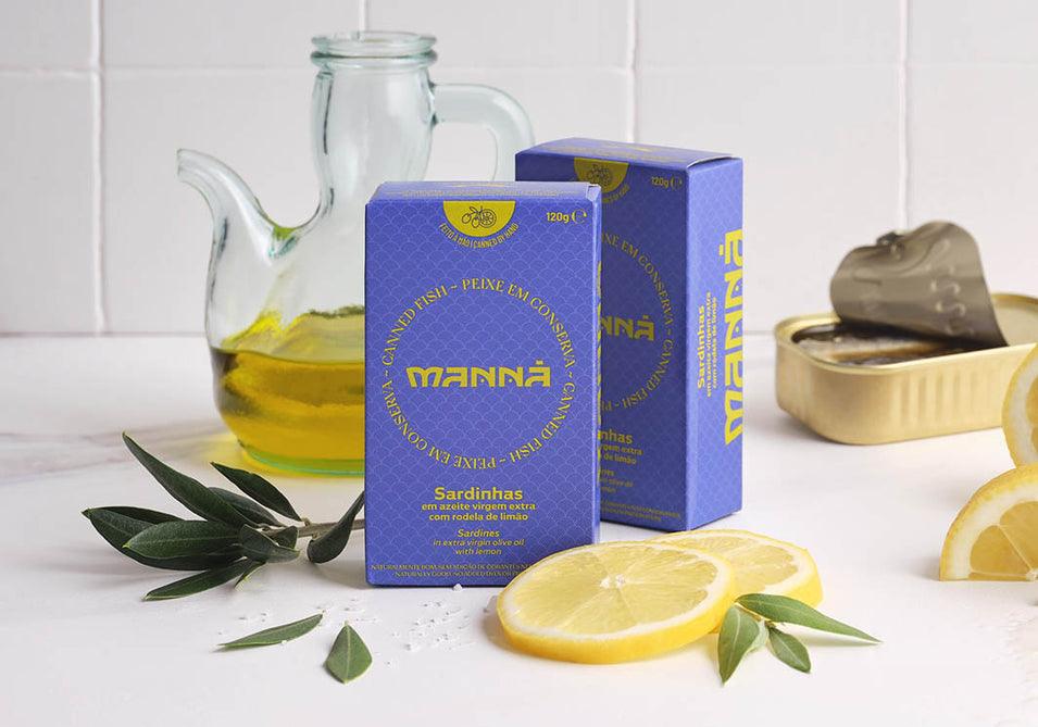 Sardynki w oliwie z oliwek extra virgin z cytryną | Manná