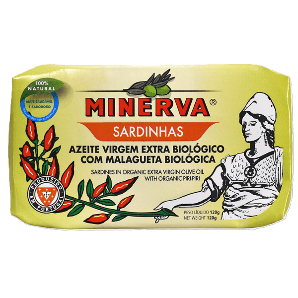 Sardynki w pikantnej ekologicznej oliwie z oliwek extra virgin | Minerva BIO