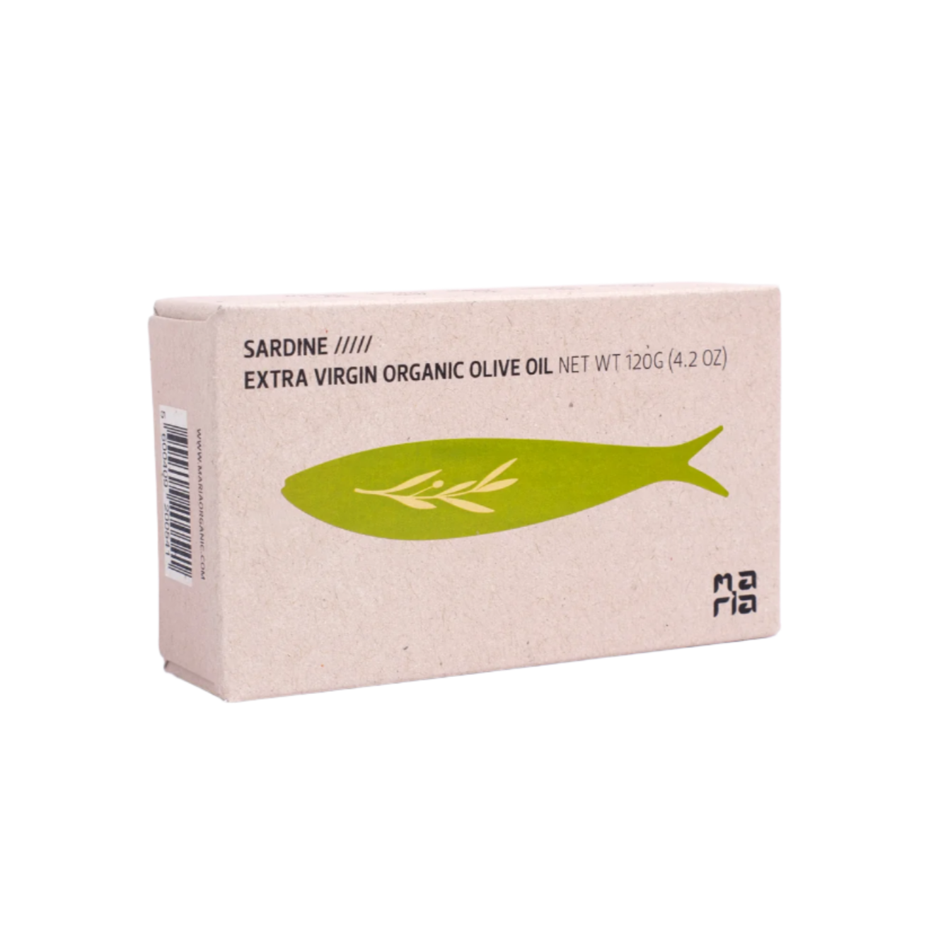 Konserwy z sardynkami ekologicznymi w oliwie z oliwek extra virgin Maria Organic