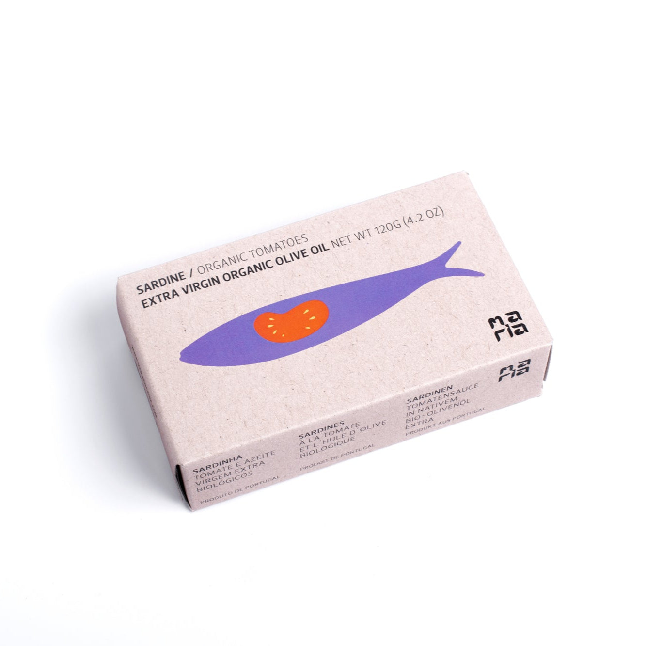 Sardynki w puszce w ekologicznym sosie pomidorowym z oliwą z oliwek extra virgin | Maria Organic