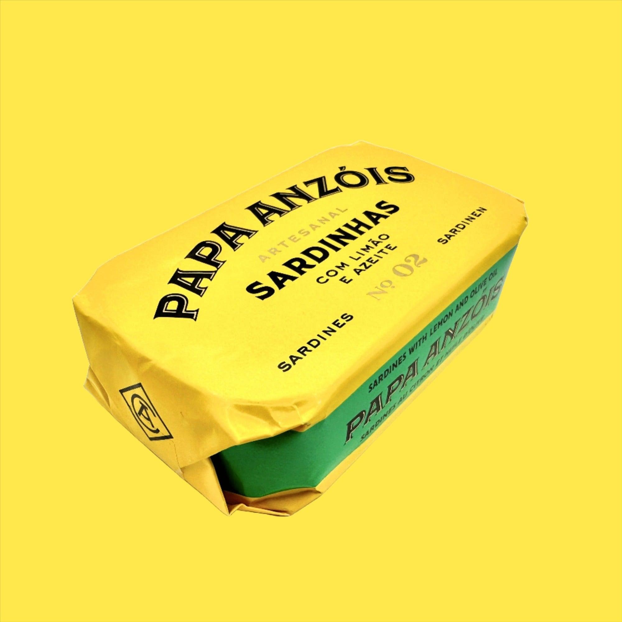 Sardynki w oliwie z oliwek extra virgin z cytryną | Papa Anzóis