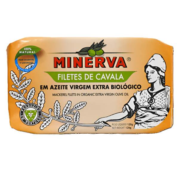 Filet z makreli w ekologicznej oliwie z oliwek extra virgin | Minerva BIO