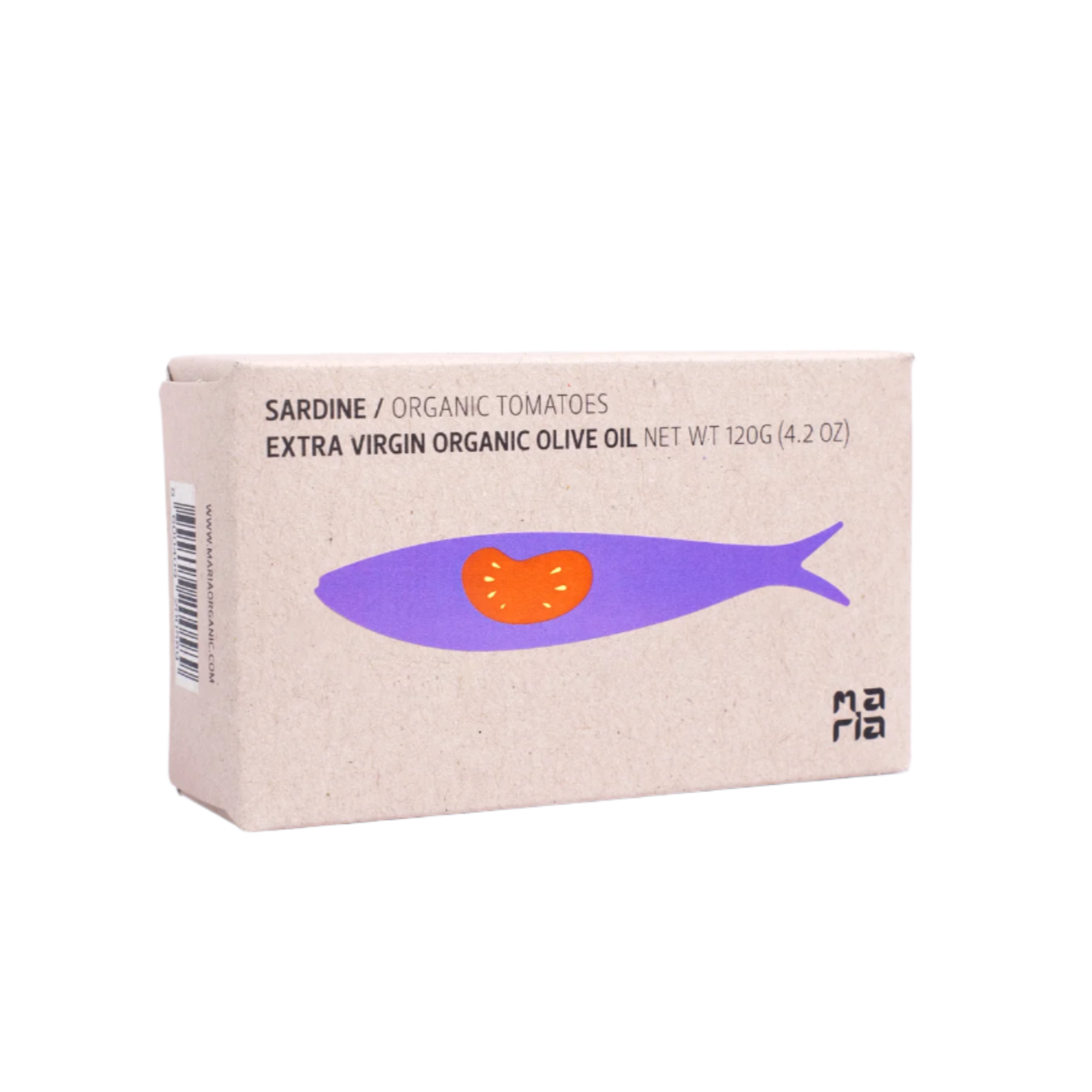 Sardynki w ekologicznym sosie pomidorowym z oliwą z oliwek extra virgin (BIO) | Maria Organic