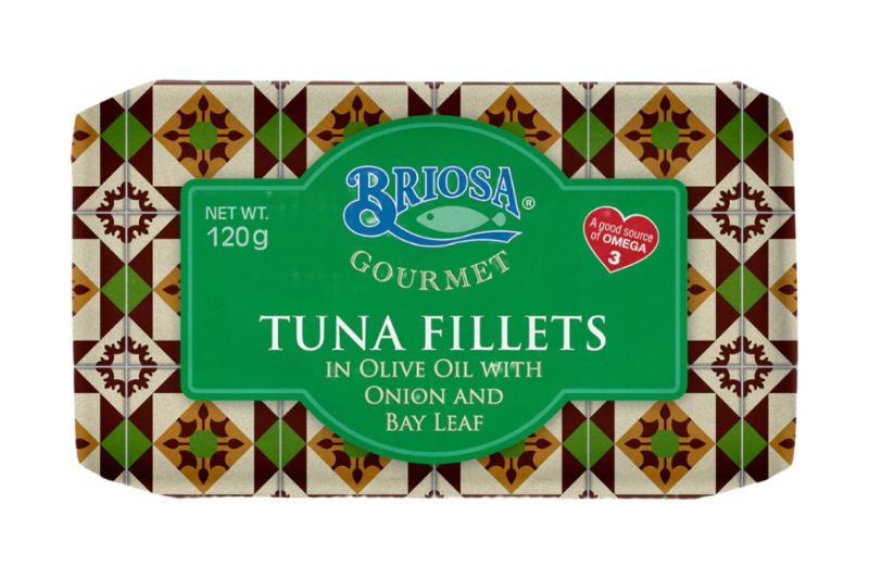 Filety tuńczyka w oliwie z oliwek z cebulą i liściem laurowym | Briosa Gourmet