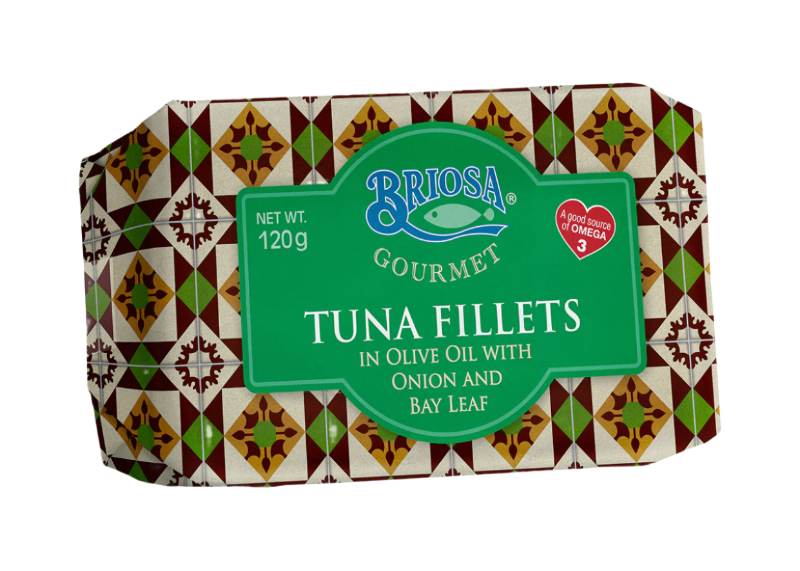 Filety tuńczyka w oliwie z oliwek z cebulą i liściem laurowym | Briosa Gourmet