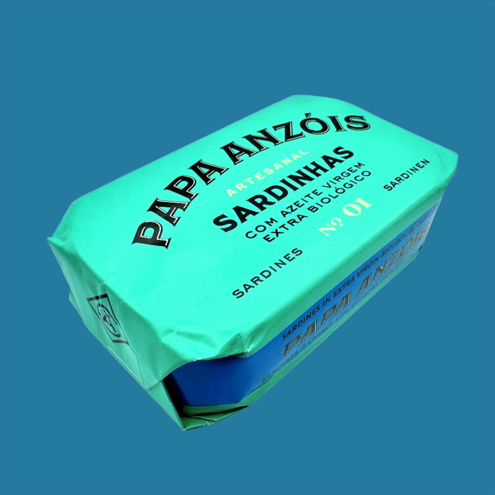 Sardynki w ekologicznej oliwie z oliwek extra virgin (BIO) | Papa Anzóis